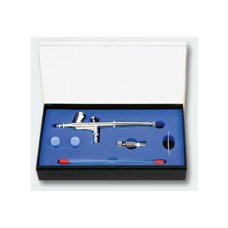 Aérographe Double Action Wiltec HS-30-1 - Buse 0.3 Mm, Godet 7 Ml - Pour Modélisme, Nail Art, Tatouage, Customisation