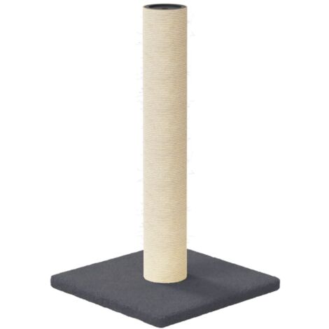 Arbre à chat meuble tour grimper jouet grattage grattoir escalade plateforme foncé 22 x 22 x 45 cm gris (1/4)