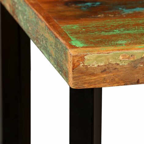 Table bar mange debout style industriel plateau bois recyclé