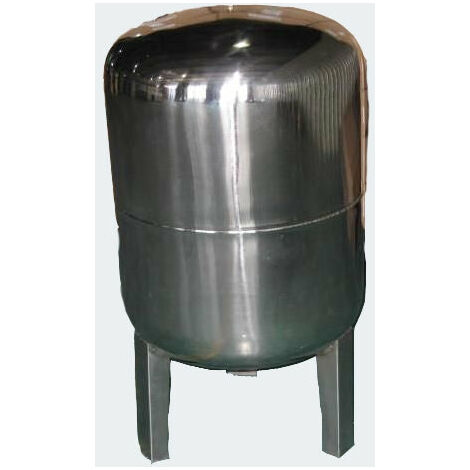 Réservoir à vessie p.la surpression domestique cuve ballon 100 litres inox - Argenté