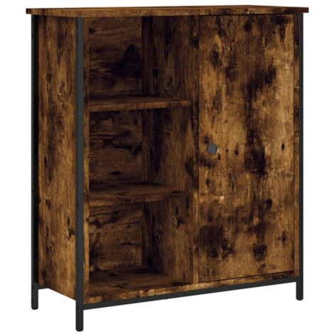 Buffet bahut commode armoire meuble de rangement organisateur cuisine salle de séjour salon 70 x 30 x 80 cm bois d'ingénierie marron (1/5)