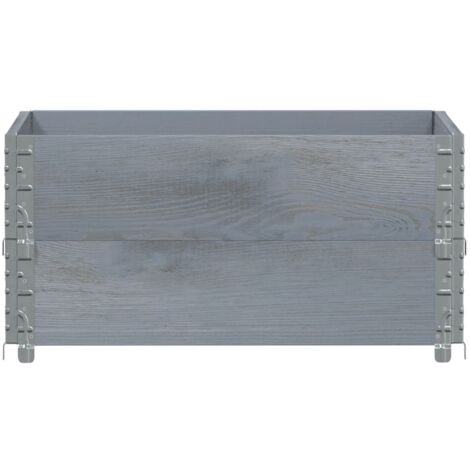 Jardinière Bac Lit Surélevé Plantes Fleurs Terrasse Jardin 80 X 60 Cm