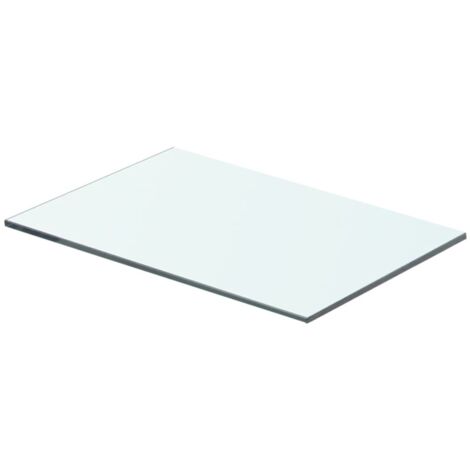 Panneau pour étagère verre transparent 40 x 20 cm (1/2)
