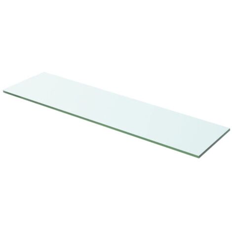 Panneau pour étagère verre transparent 60 x 12 cm (1/2)
