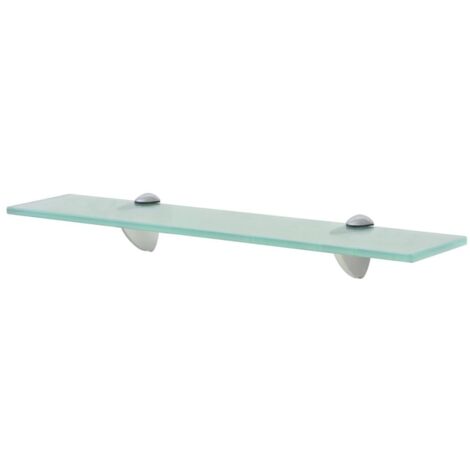 Étagère meuble design murale verre 50 x 20 cm 8 mm transparent (1/4)