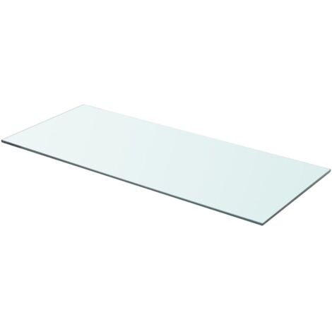 Panneau pour étagère verre transparent 70 x 30 cm (1/2)