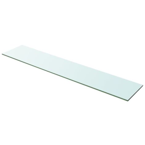 Panneau pour étagère verre transparent 100 x 20 cm (1/2)