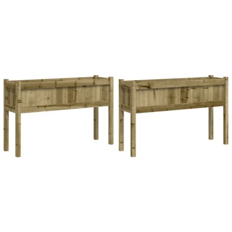 Carré Potager Sur Pieds En Bois - Jardinière Surélevée XXL Avec Bâche Pour Balcon, Terrasse Ou Jardin