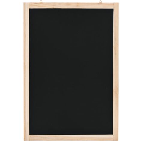 Tableau mural bois de cèdre 40 x 60 cm noir (1/3)