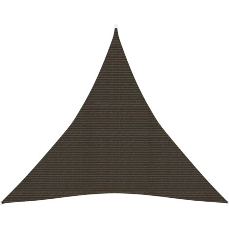 Voile d'ombrage 160 g/m² marron 6 x 6 x 6 m pehd (1/5)