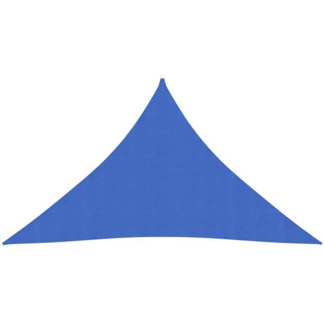 Voile d'ombrage 160 g/m² bleu 2,5 x 2,5 x 3,5 m pehd (1/5)