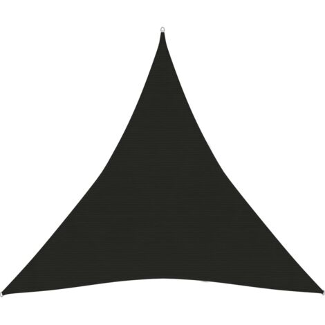 Voile d'ombrage 160 g/m² noir 6 x 6 x 6 m PEHD (1/5)