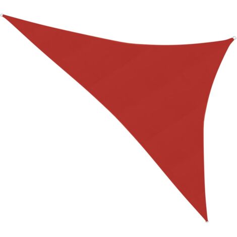 Voile d'ombrage 160 g/m² rouge 4 x 5 x 6,8 m PEHD (1/5)