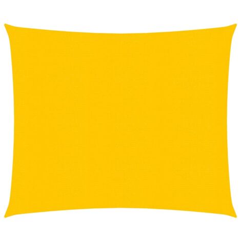 Voile d'ombrage 160 g/m² jaune 3,6 x 3,6 m pehd (1/5)