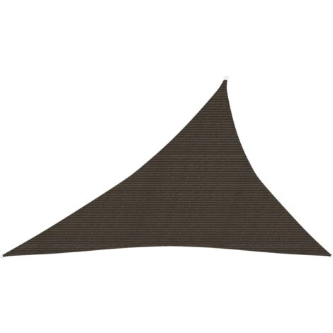 Voile d'ombrage 160 g/m² marron 3 x 4 x 5 m pehd (1/5)