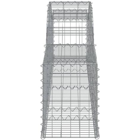 Lot De 2 Paniers Gabion Acier Galvanisé 30x30x40 Cm – Clôture Décorative