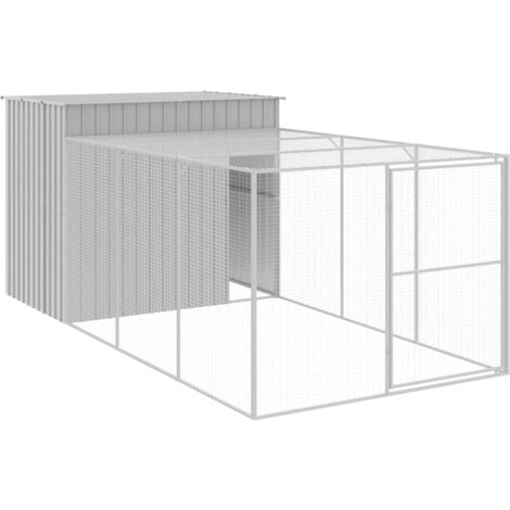 Niche Pour Chien Avec Cour Gris Clair 214x253x181 Cm