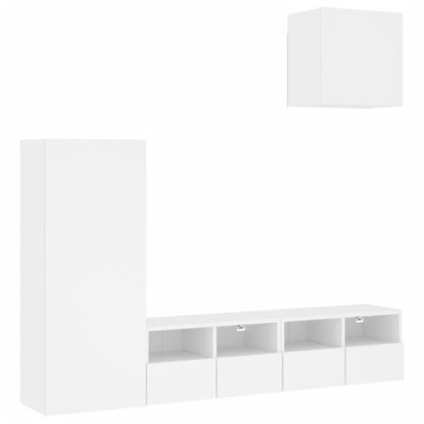 Meuble TV Helloshop26 – Buffet Multimédia Marron – 100x40x50 Cm – Pour Salon