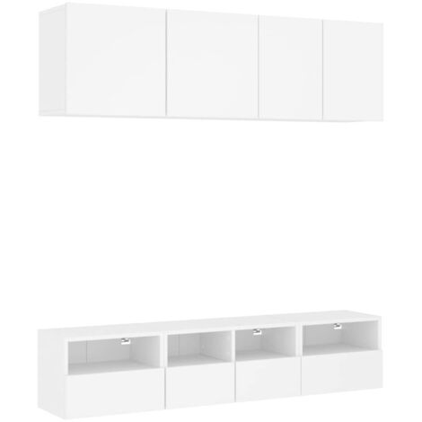 Meuble TV Helloshop26 - Buffet Bas Marron 100x40x50 Cm - étagère Multimédia