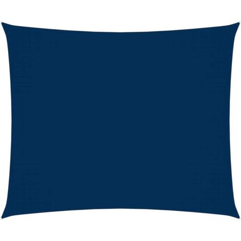 Voile toile d'ombrage parasol tissu oxford rectangulaire 3,5 x 4,5 m bleu (1/5)