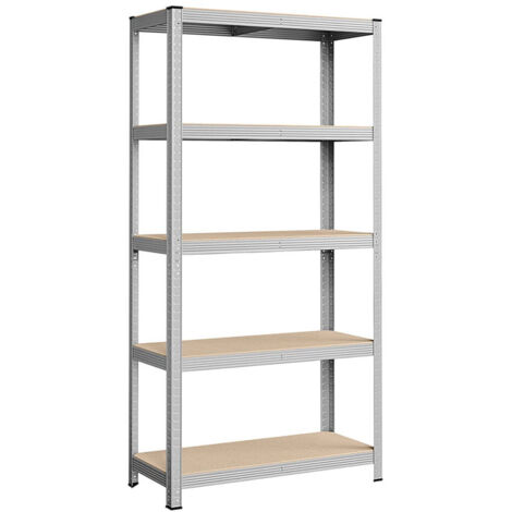 Humberg 4845 Étagère Charges Lourdes 5 Tablettes MDF 180x90x30 Cm – Bleu – Robuste & Réglable