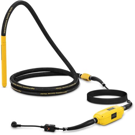 Vibreur à béton avec convertisseur 2000 watts 430 x 40 mm 230 volts acier inoxydable caoutchouc cuivre (1/5)