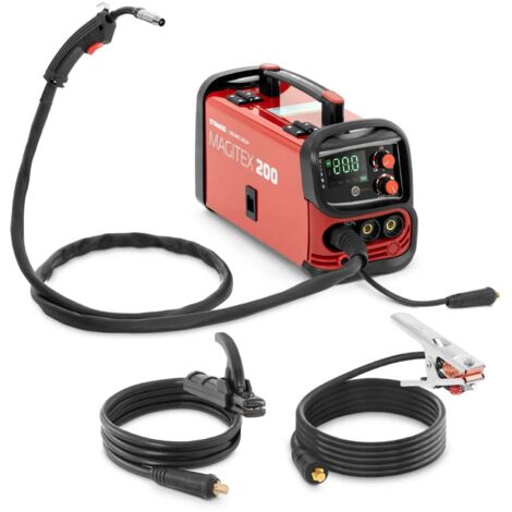 Poste à souder professionnel MIG MAG 200 a facteur de marche 60% TIG LIFTARC MMA flux acier au carbone rouge (1/4)