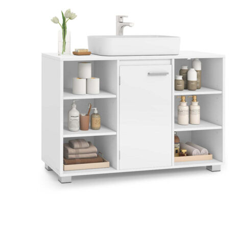 Planetmöbel Meuble Sous Lavabo 60 Cm Chêne Artizan – Armoire Salle De Bain Élégante Avec Rangement Optimisé