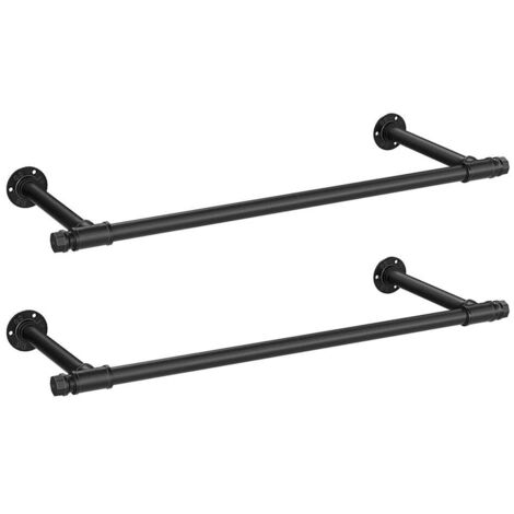 Support de tringle ouvert en métal Easy Fix chrome mat 28 mm x 6 cm