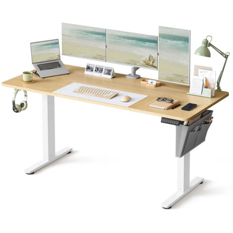 Bureau électrique Réglable En Hauteur 120x60cm - Mémoire 3 Positions, Moteur Silencieux - Pour Position Assise/debout - 6