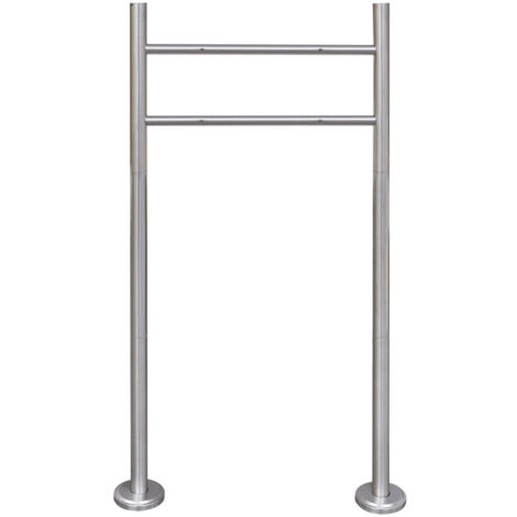 Support en acier inoxydable pour boîte aux lettres 120 x 50 cm (1/5)