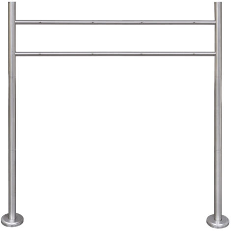 Support en acier inoxydable pour boîte aux lettres 120 x 100 cm (1/5)