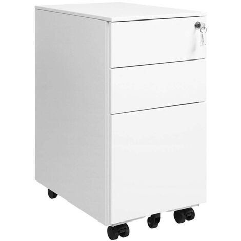 TECPO Chariot D'Atelier 3 Étages 300 Kg – Tiroir Prémonté, Tapis Antidérapants, Roulettes 360°