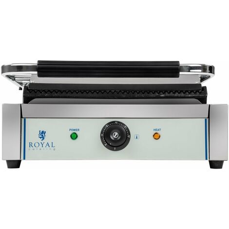 Machine à panini nervurée double - 2 x 1 800 W