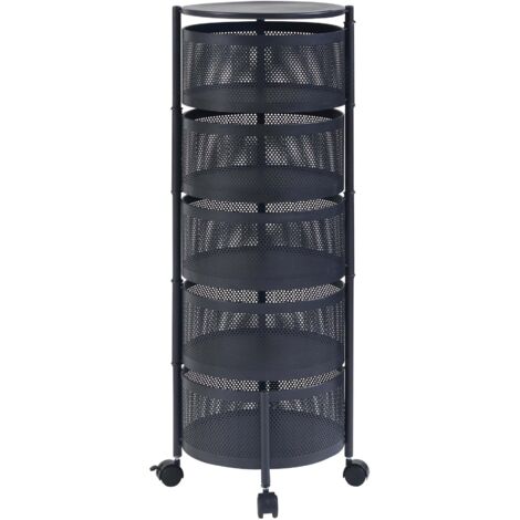 TuffStore® Étagère de rangement en plastique noire à 5 niveaux (36 po l x 72 po H x 18 po ... | Home Depot Canada