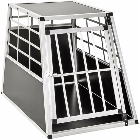 Cage box caisse de transport chien mobile aluminium single - Or