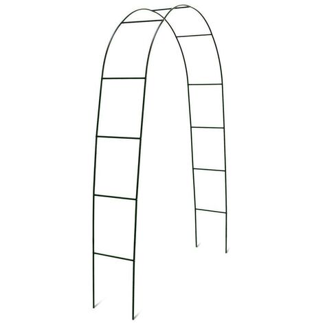 1 pièce CLP Arche A Rosiers Classique Ladder en Métal I Arcade pour Plantes Grimpantes I Arceau De Jardin Vert 