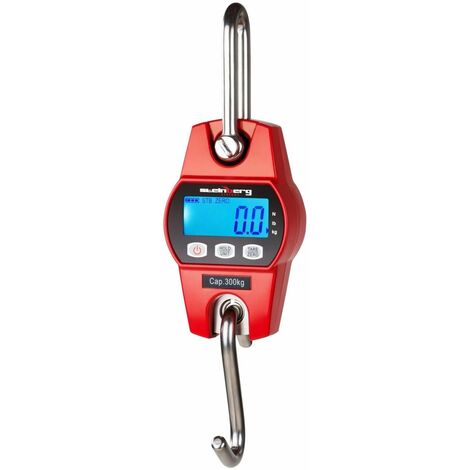 Crochet peseur industriel professionnel rouge 300kg / 100g