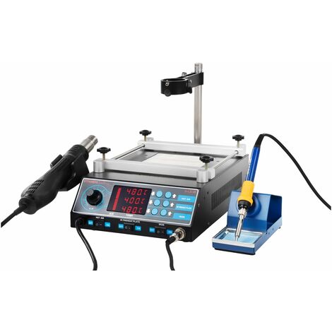 Station De Soudage U00e0 Plaque Chauffante, 65W 20V PCB SMD Pru00e9Chauffage Avec U00e9cran OLED, Mini Thermostat Intelligent Chauffage Plaque U00e0 Souder Pour Ru00e9paration Plata Shabbat