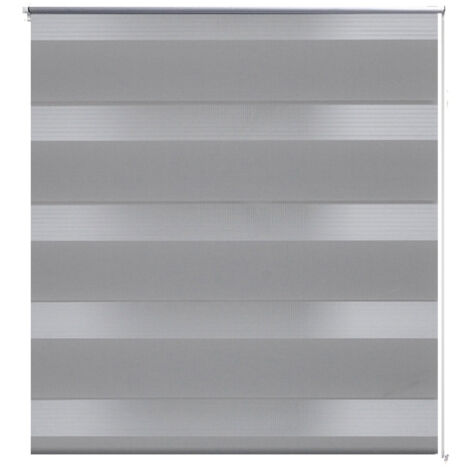 Store enrouleur gris tamisant 90 x 150 cm fenêtre rideau pare-vue volet roulant (1/5)