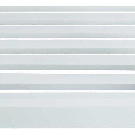 Étagère de salle de bain bambou 4 étages blanc
