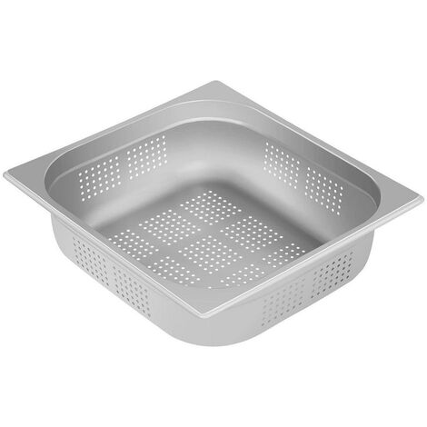 Récipient Gastronorm Perforé APS 1/2 - Acier Inoxydable | 265x325x65 Mm | Lave-Vaisselle | Usage Professionnel