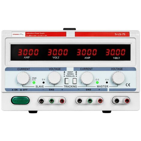 Alimentation de laboratoire - 2 x 0-30 V/ 0-3 A CC - 1 x 5 V / 3 A - 180 watts