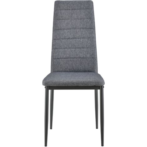 Chaises de salle à manger style Mid-Century modernes, lot de 2, pieds bois massif, siège tissu rembourré – ComfortXL | Leroy Merlin