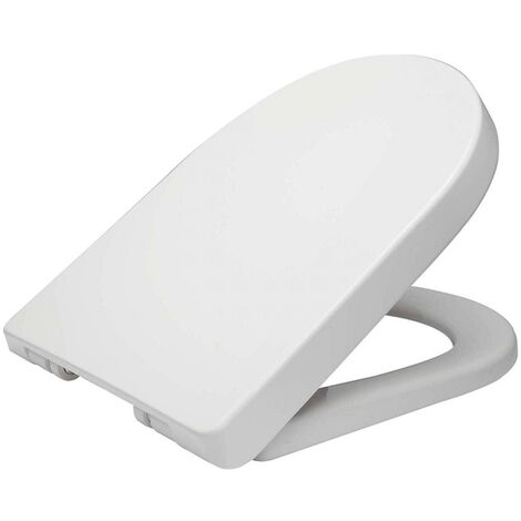 Charnière réglable à fermeture douce à dégagement rapide couverture de siège de toilette fixe de haute qualité couvercle de salle de bain (1/5)