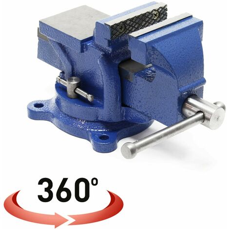 Étau heavy duty mâchoire de serrage 75 mm 360 degrés enclume atelier (1/5)