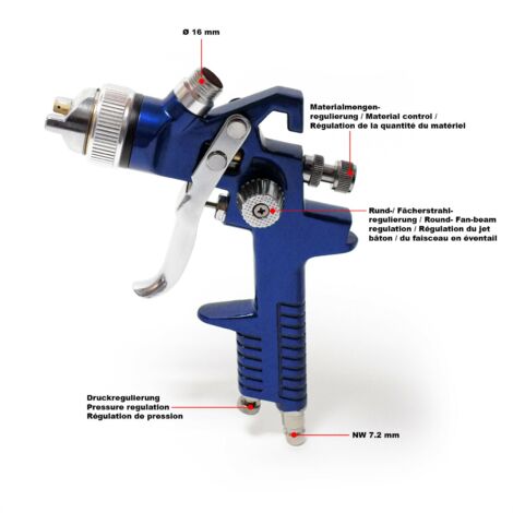 Pistolet à peinture HVLP 3000 avec buse de 2.0mm