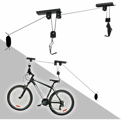 Support ascenseur vélo 20 kg porte- bicyclette rangement garage stockage plafond