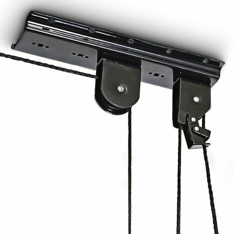 Helloshop26 – Support de rangement pour vélo plafond – Accroche facile avec crochets en caoutchouc – Pour 1 vélo – Couleur noire