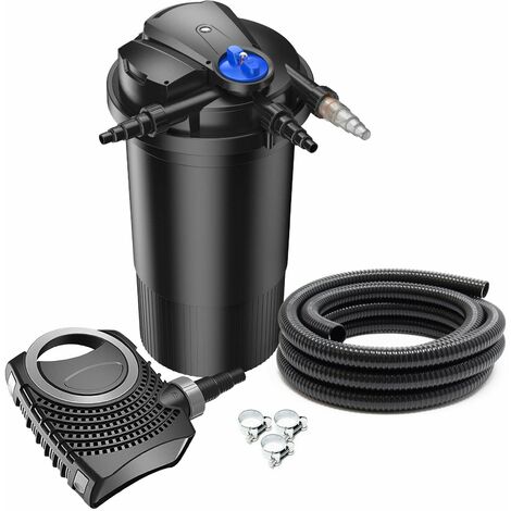 Kit de filtration set 30000 litres 18 watts UVC pompe 3600 l/h tuyau 5 m (1/5)